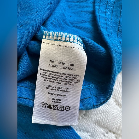 Columbia Cream And Navy Striped Mock Neck Pullover Sweatshirt Lot Of Two Size S - Picture 9 of 13